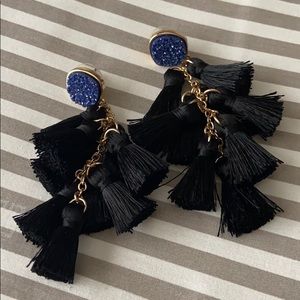 Tassel & Stone Earrings